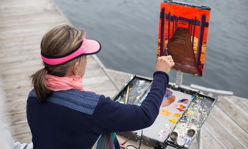 Plein air painting
